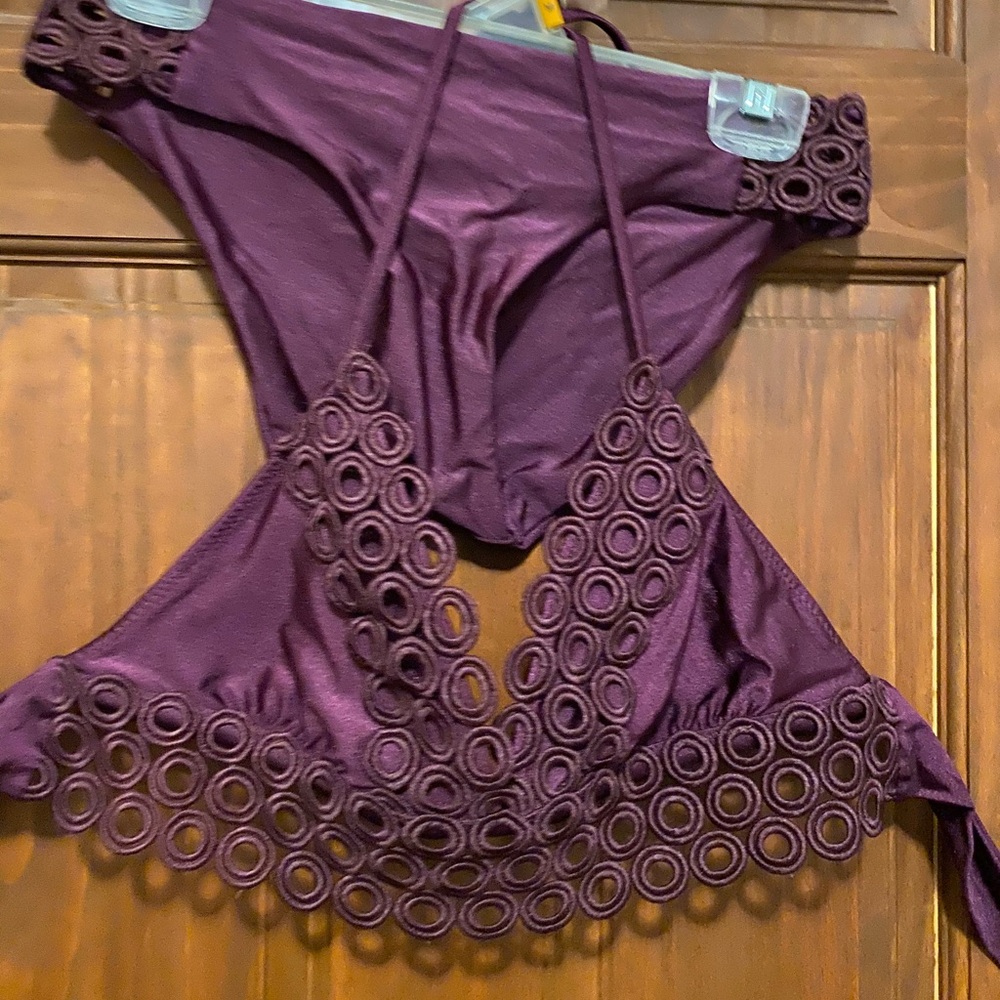 Purple BECCA Bikini Top.
